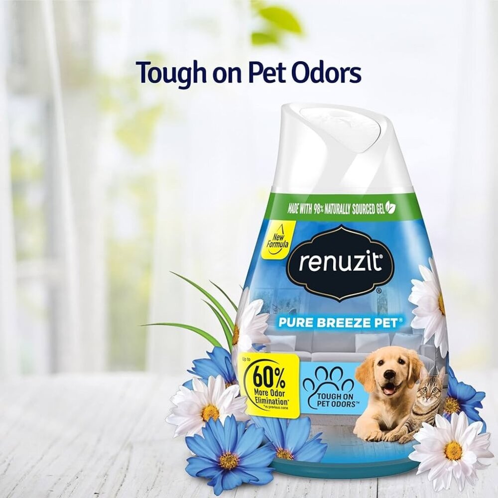 Renuzit Pure Breeze Pet Gel Air Freshener, 3-Pack